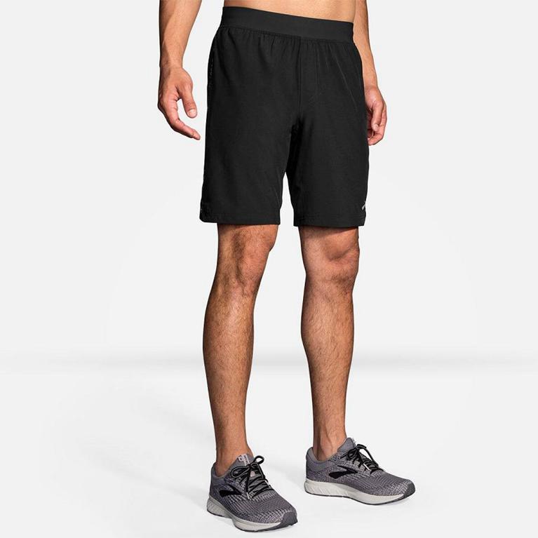 Brooks Equip 9 Running Shorts - Men's - Grey (05694-OJCN)